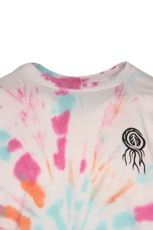 Element Men's T-Shirt White Multicolor Wander Tye-Dye S/S (S02)