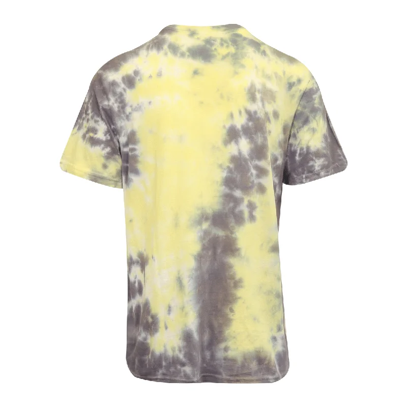 Element Men's T-Shirt Yellow Dark Grey Blazin' Chest Tie-Dye S/S (S09)