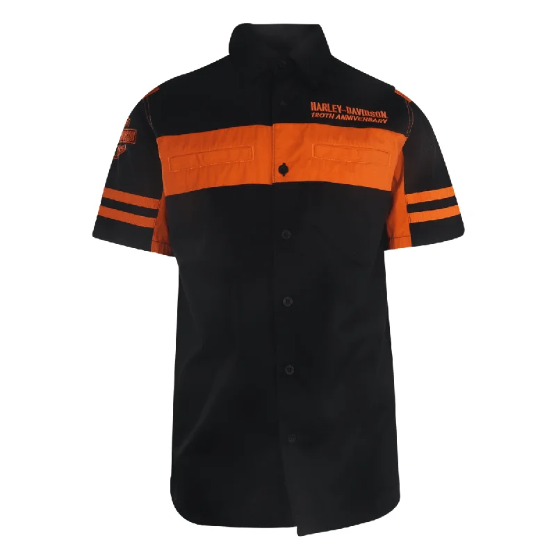 Branded  Men's Shirt 120th Year Anniversary Orange Woven (503)