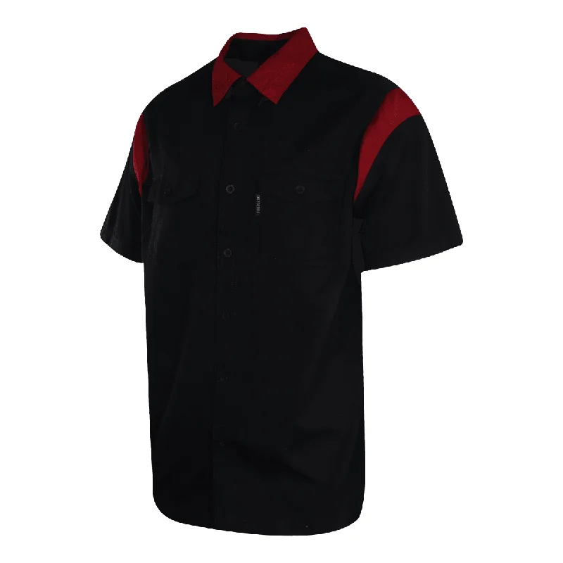 Branded  Men's Shirt Black Beauty Red Hometown S/S (508)