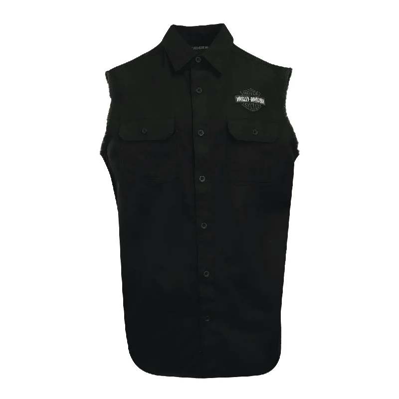 Branded  Men's Vest Black Teal Logo Sleeveless Shirt (S62)