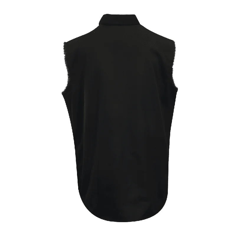 Branded  Men's Vest Black Teal Logo Sleeveless Shirt (S62)