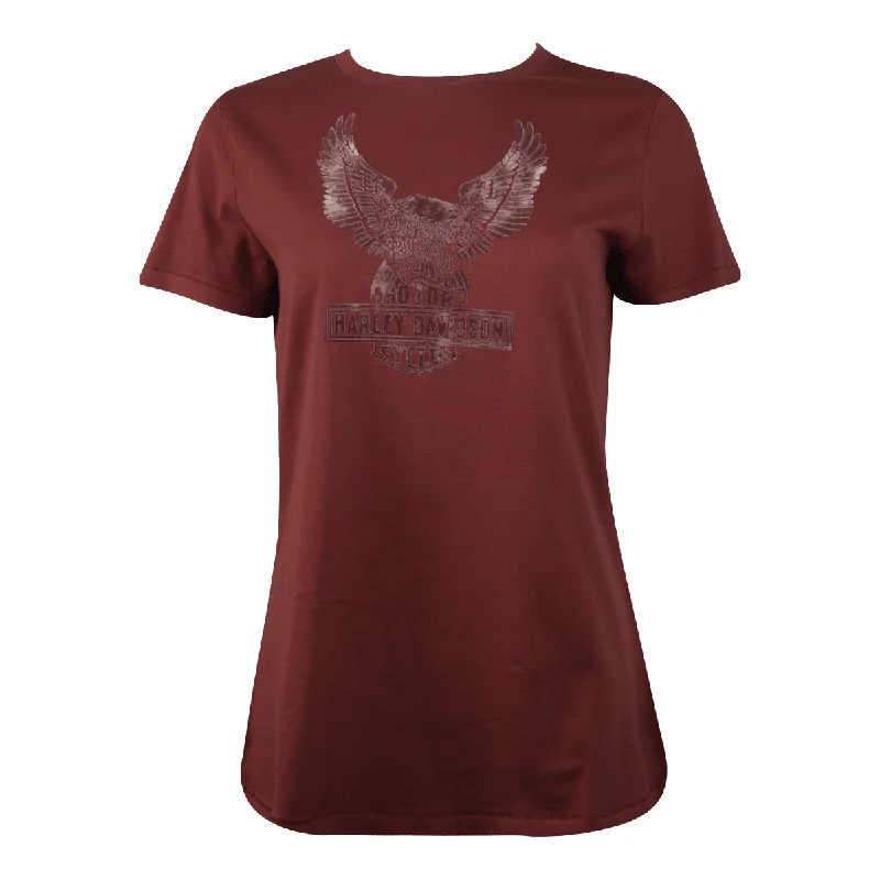 Branded  Women's T-Shirt Mars Red Eagle Felt S/S (S30)