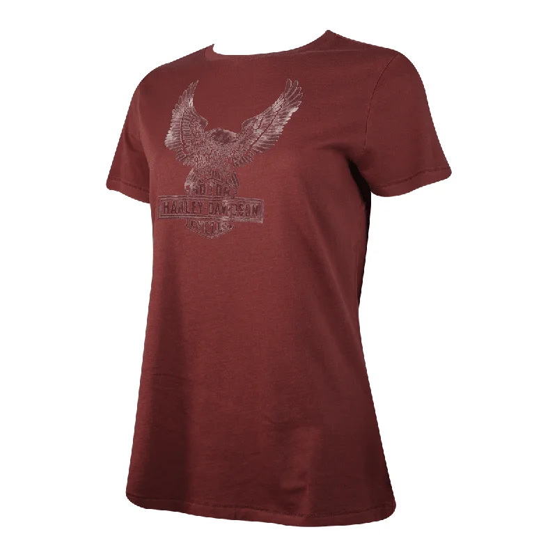 Branded  Women's T-Shirt Mars Red Eagle Felt S/S (S30)