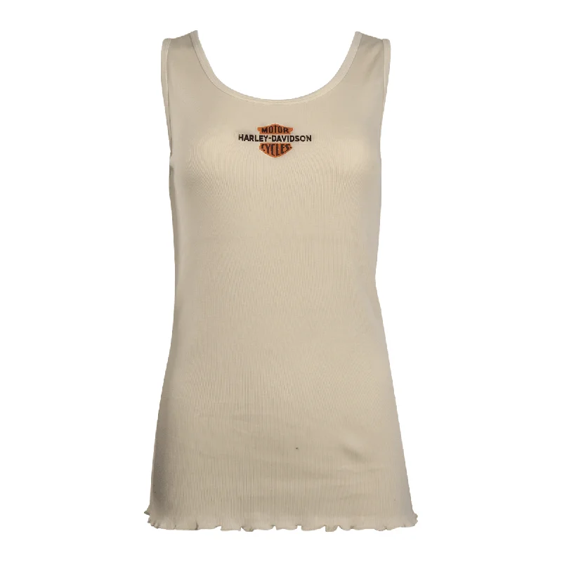 Branded  Women's Tank Top Cream Graphic Official Logo