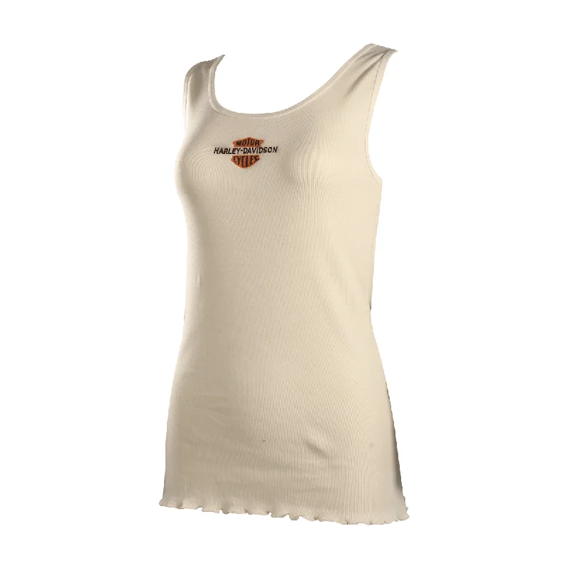 Branded  Women's Tank Top Cream Graphic Official Logo