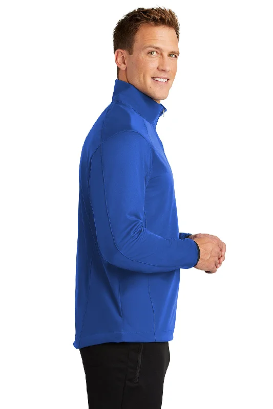 Port Authority Mens Active Wind & Water Resistant 1/4 Zip Jacket - True Royal Blue - Closeout