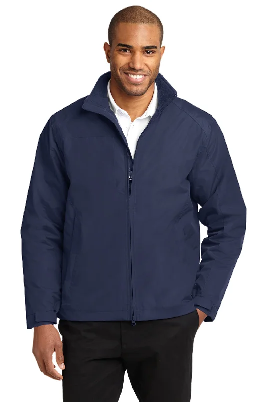 Port Authority Mens Challenger II Wind & Water Resistant Full Zip Jacket - True Navy Blue