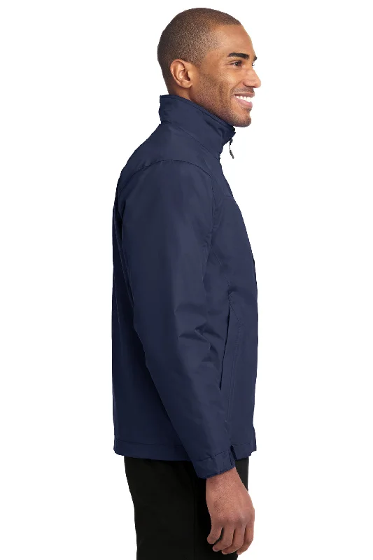 Port Authority Mens Challenger II Wind & Water Resistant Full Zip Jacket - True Navy Blue