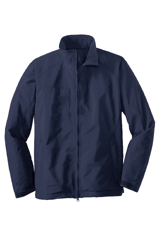 Port Authority Mens Challenger II Wind & Water Resistant Full Zip Jacket - True Navy Blue