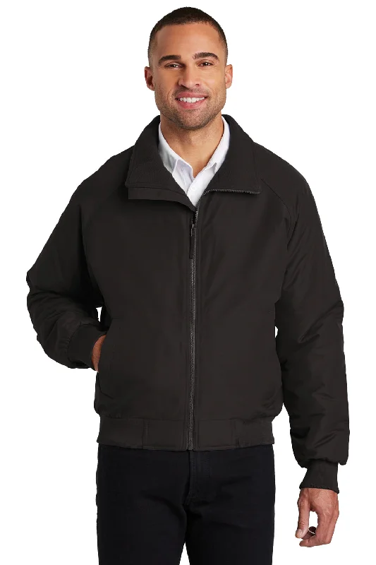 Port Authority Mens Charger Wind & Water Resistant Full Zip Jacket - True Black