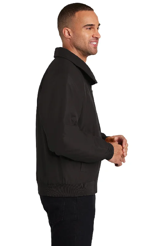 Port Authority Mens Charger Wind & Water Resistant Full Zip Jacket - True Black