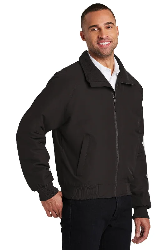 Port Authority Mens Charger Wind & Water Resistant Full Zip Jacket - True Black