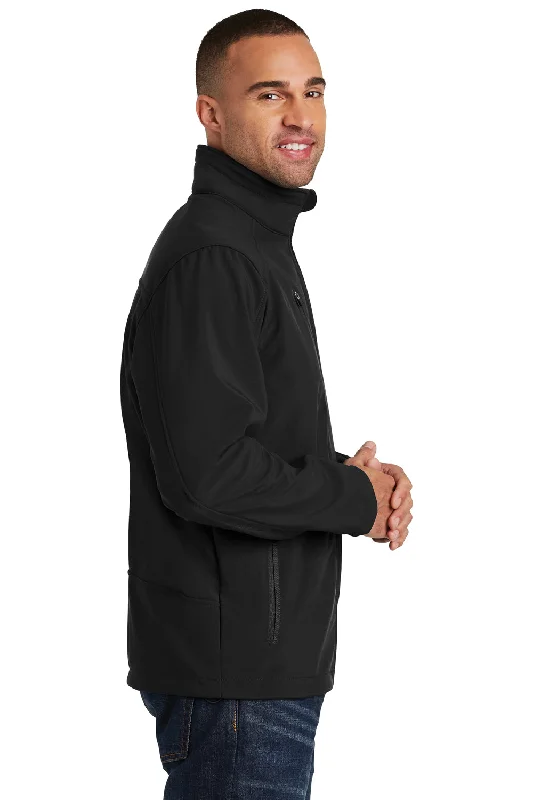 Port Authority Mens Welded Wind & Water Resistant Full Zip Jacket - Black