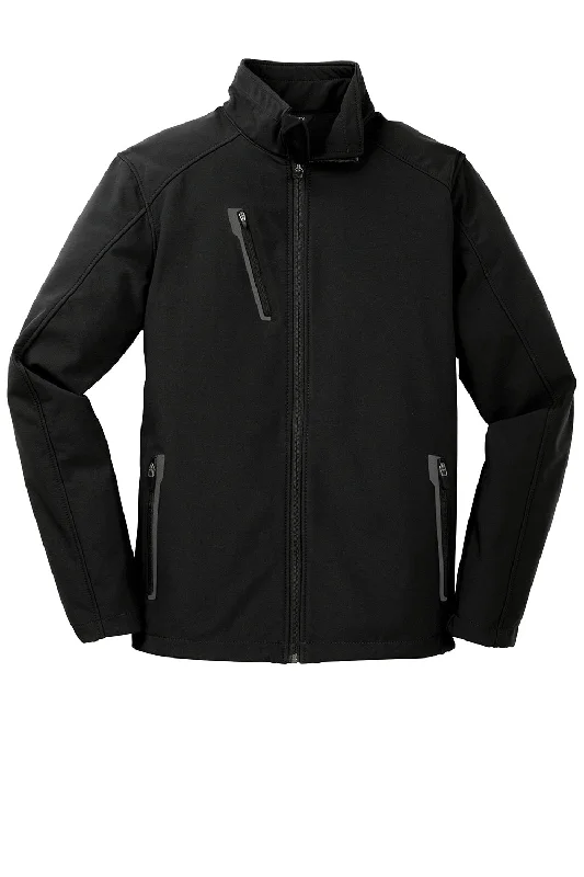 Port Authority Mens Welded Wind & Water Resistant Full Zip Jacket - Black