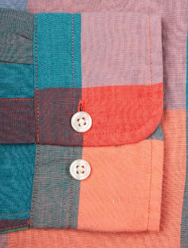 GANT - Indian Madras Shirt - Check - Pumpkin Orange