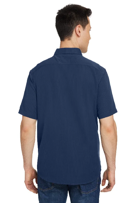 Marmot Mens Aerobora Short Sleeve Button Down Shirt w/ Pocket - Arctic Navy Blue