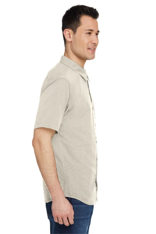 Marmot Mens Aerobora Short Sleeve Button Down Shirt w/ Pocket - Sandbar