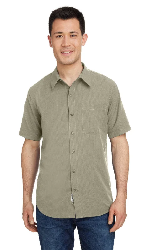 Marmot Mens Aerobora Short Sleeve Button Down Shirt w/ Pocket - Vetiver