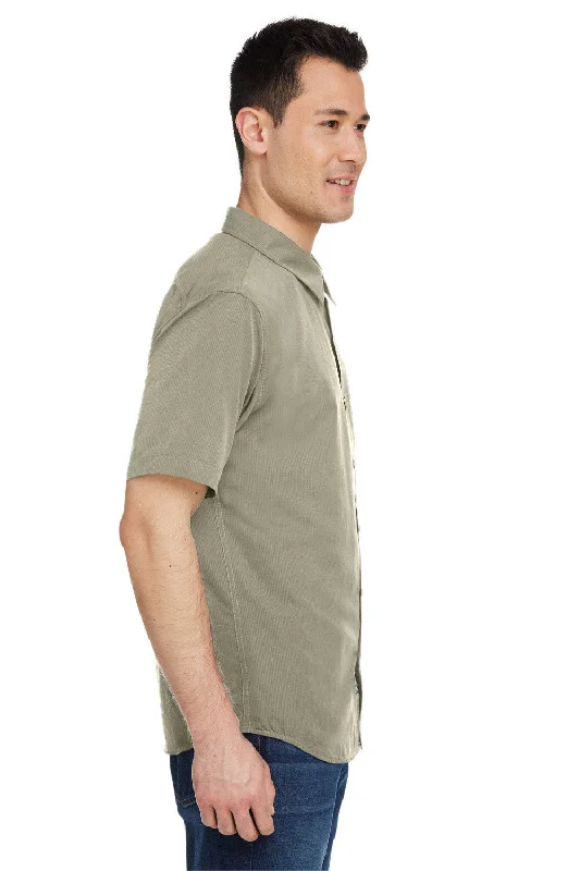 Marmot Mens Aerobora Short Sleeve Button Down Shirt w/ Pocket - Vetiver