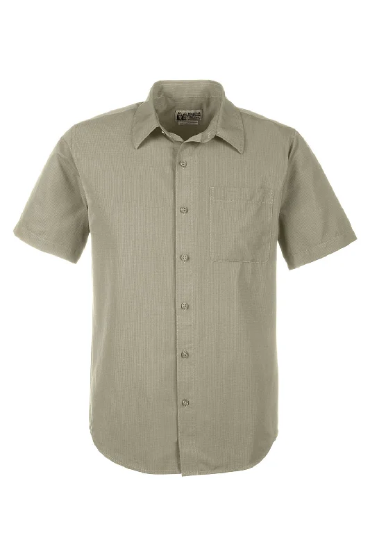 Marmot Mens Aerobora Short Sleeve Button Down Shirt w/ Pocket - Vetiver