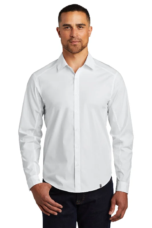 Ogio Mens Commuter Long Sleeve Button Down Shirt - White