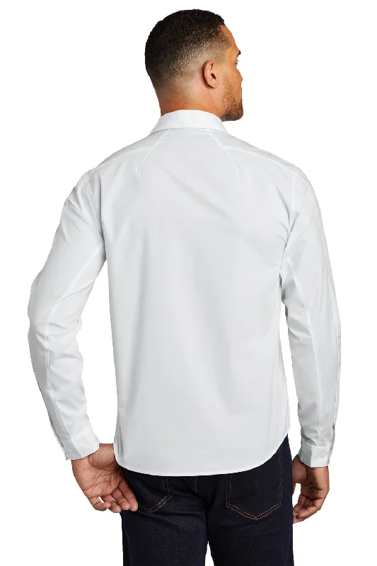 Ogio Mens Commuter Long Sleeve Button Down Shirt - White