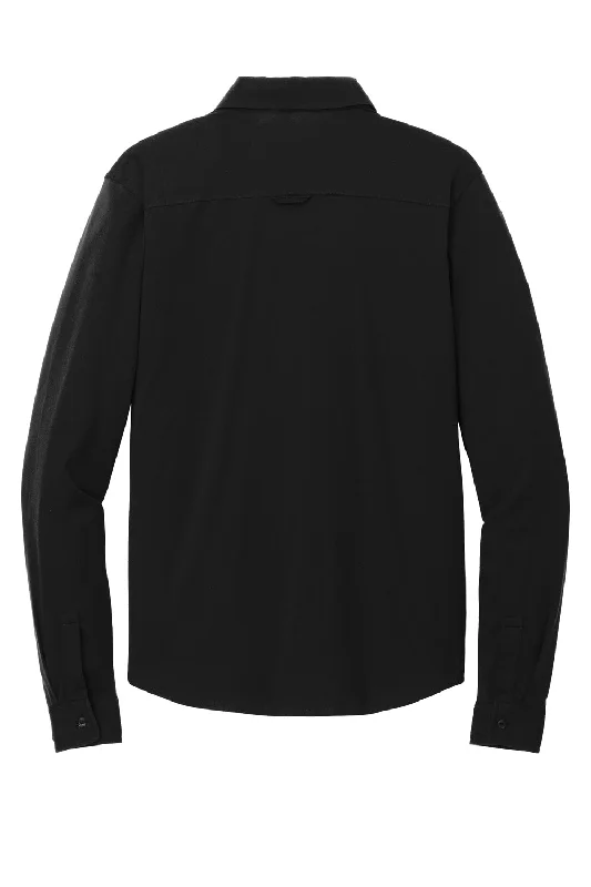 Ogio Mens Extend Long Sleeve Button Down Shirt w/ Pocket - Blacktop