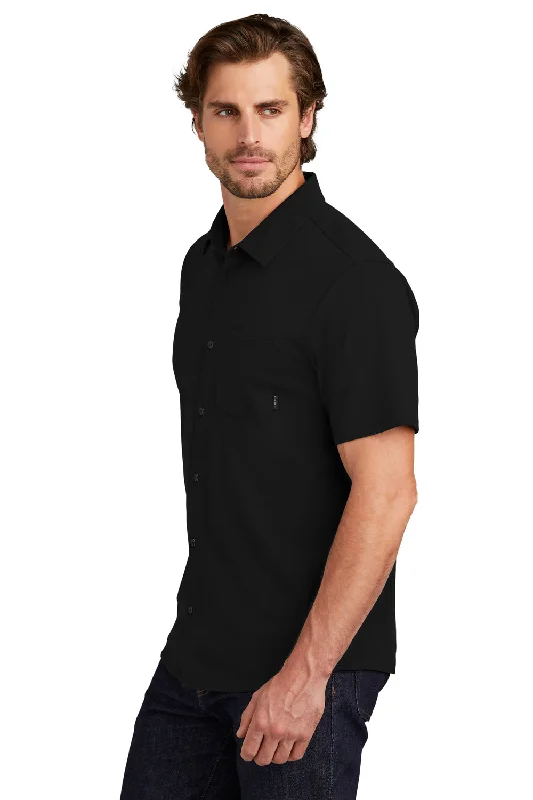 Ogio Mens Extend Short Sleeve Button Down Shirt w/ Pocket - Blacktop