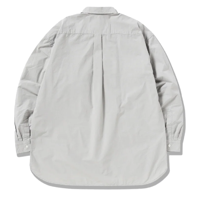 And Wander Cordura Typewriter L/S Over Shirt Light Grey