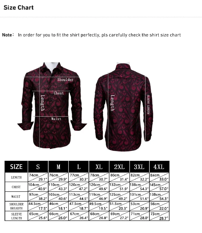 Simon.Von  Blue Paisley Silk Shirt- CY-0404