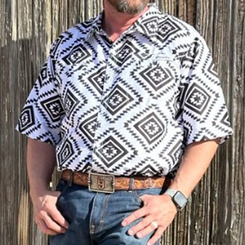 Cactus Alley Men's Aztec Doc Holiday Fishing Shirt