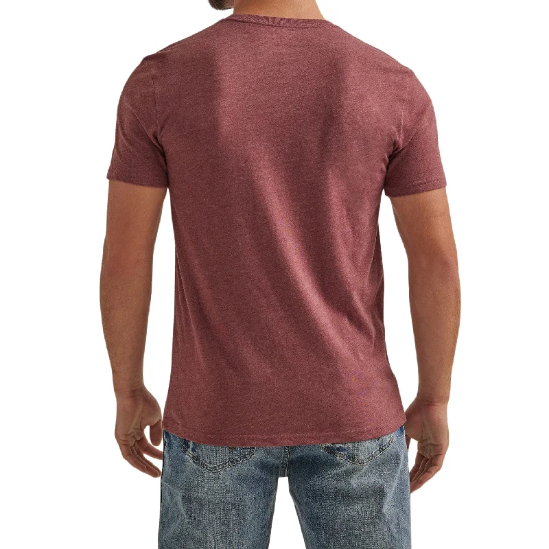 Wrangler Men's Burgandy Tee