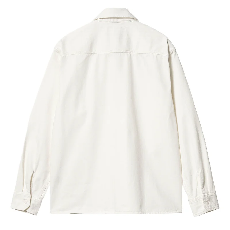 Carhartt WIP Rainer Shirt Jac Off-White Rinsed