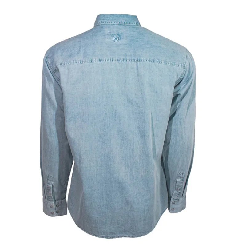 Hooey Men's Chambray Denim Long Sleeve