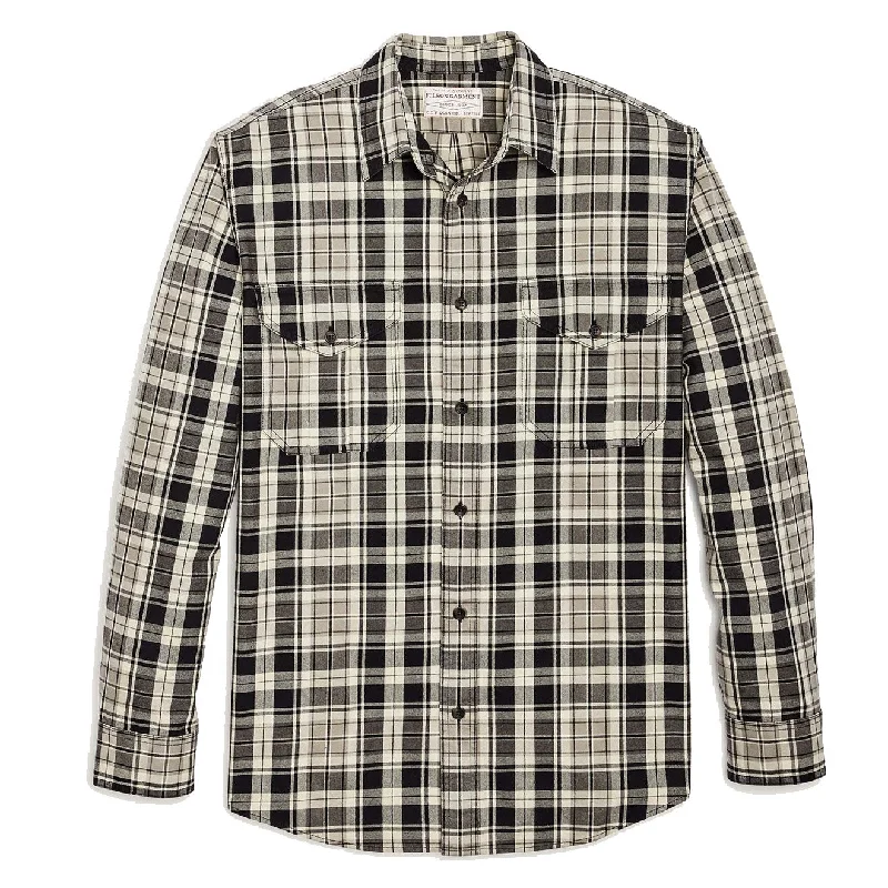 Filson Lightweight Alaskan Guide Shirt Cream / Black / Gray