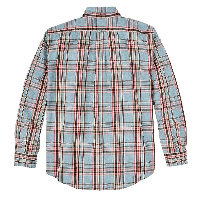 Filson Washed Feather Cloth Shirt Light Blue / Red / Natural Plaid