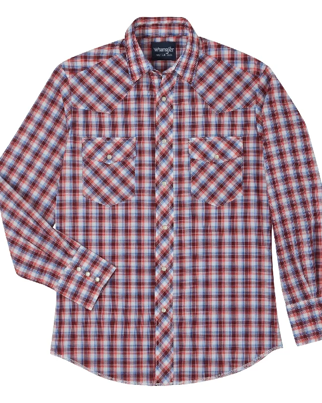 Men's Assorted Plaid Western Long Sleeve Shirts