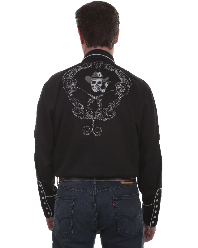 Men's Embroidered Western Shirt