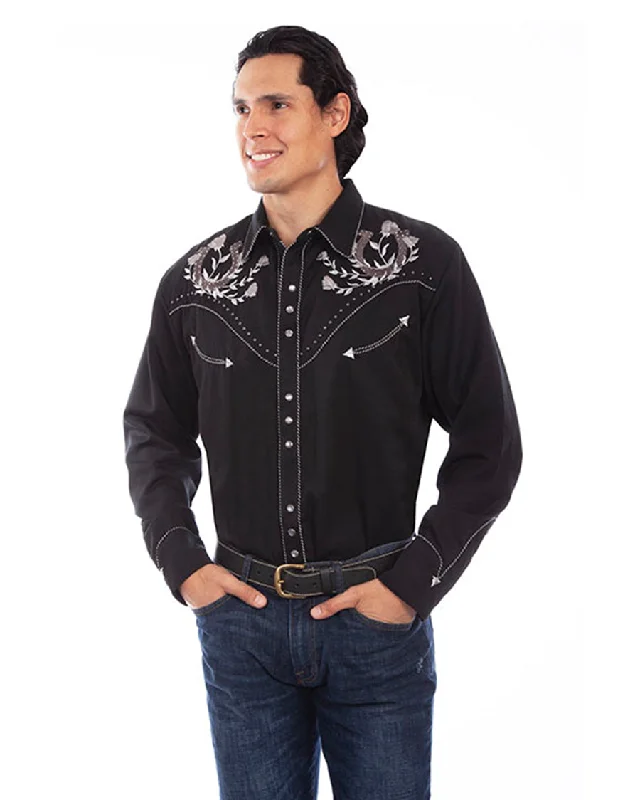 Men's Horseshoe Rose Western Shirt