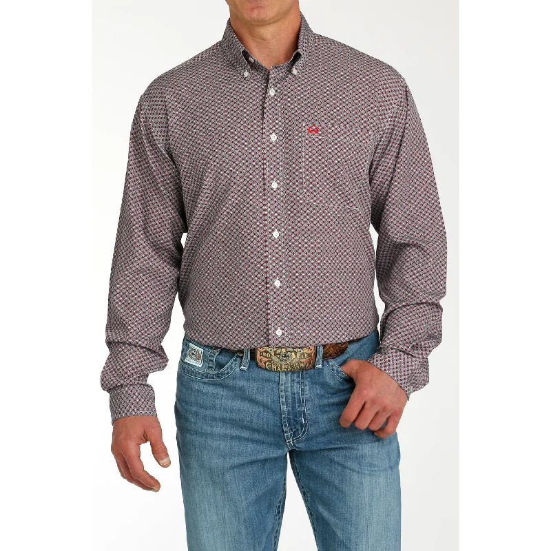 Cinch Men's Geo Print Arenaflex Long Sleeve