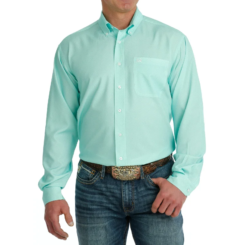 Cinch Men's Mint Geo Arena Flex Shirt