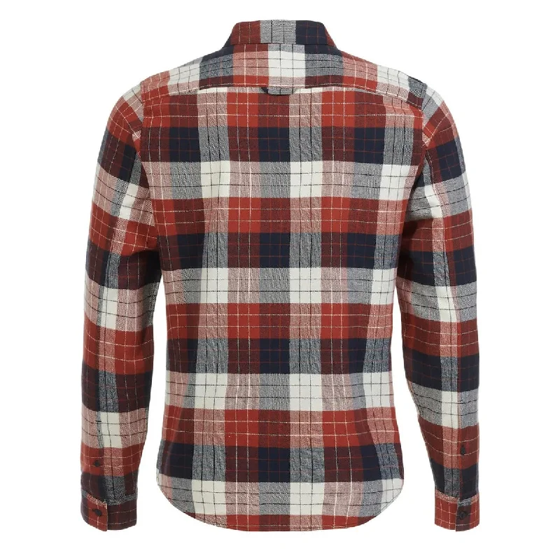 Musto Marina Plaid Long Sleeve Shirt Burnt Henna