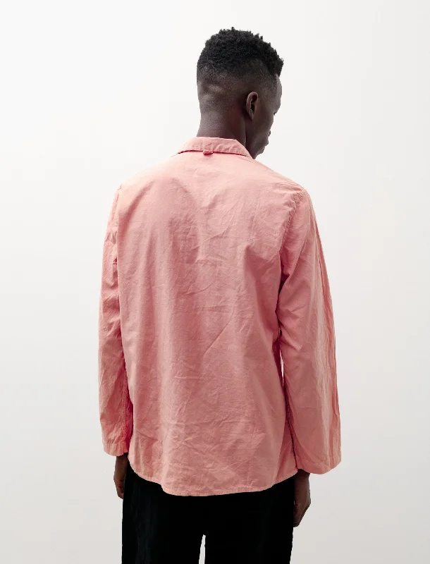 Open Collar Shirt Hand Dye Madder