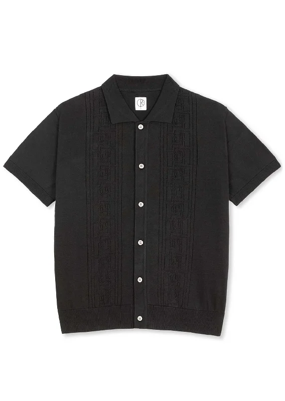 Polar Skate Co. Men's Miles SS Cardigan Double P Button Up Shirts