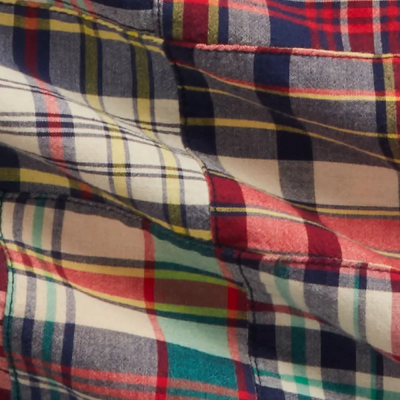 Polo Ralph Lauren Classic Fit Patchwork Madras Shirt Madras Patchwork