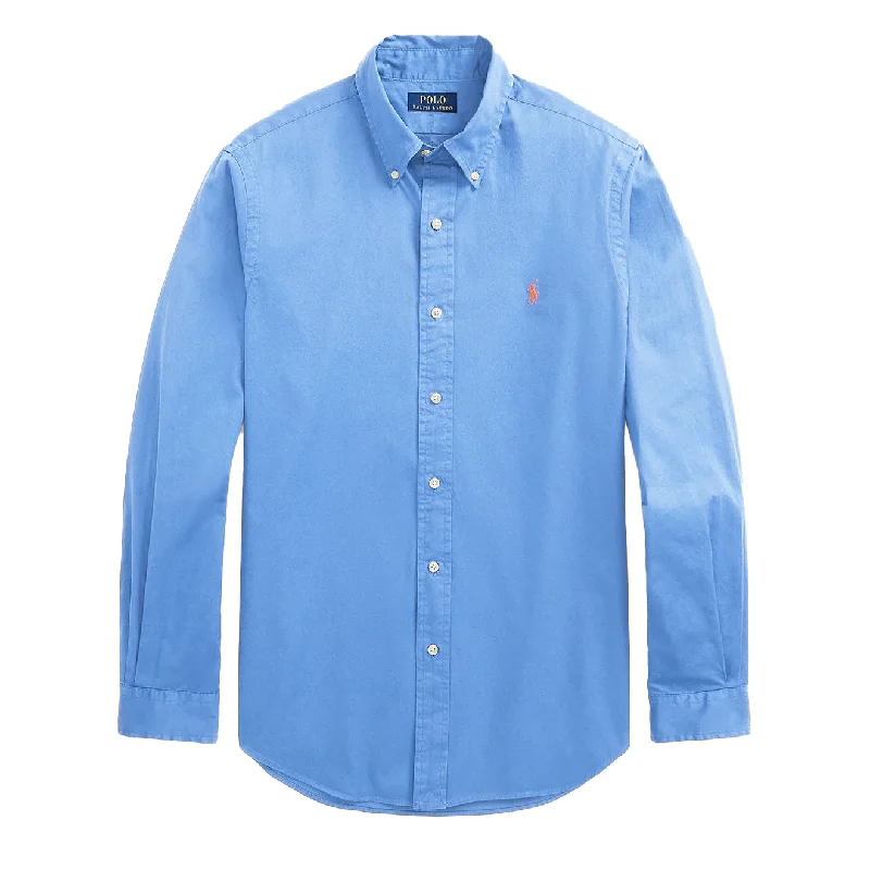 Polo Ralph Lauren Garment Dyed Chino L/S Shirt Camp Blue