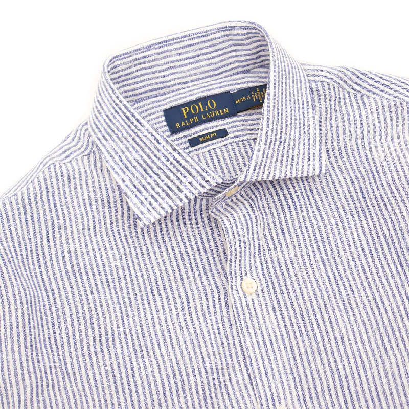 Polo Ralph Lauren Slim Fit Oxford Button Down Shirt Royal White