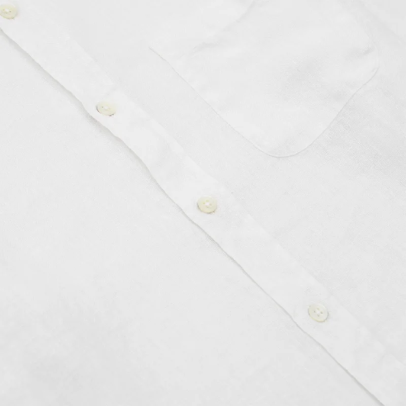 Portuguese Flannel L/S Linen Shirt White