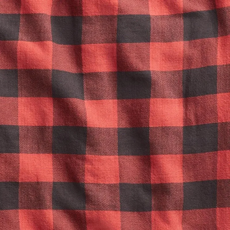 RRL by Ralph Lauren Farrell Workshirt Twill Plaid L/S Red / Black